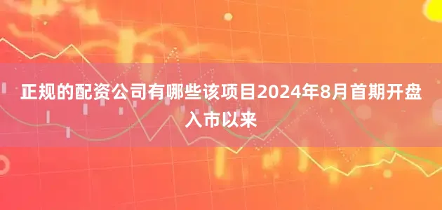 正规的配资公司有哪些该项目2024年8月首期开盘入市以来