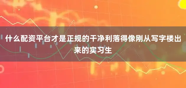 什么配资平台才是正规的干净利落得像刚从写字楼出来的实习生